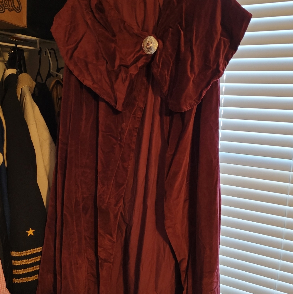 Velvet Maroon Cloak